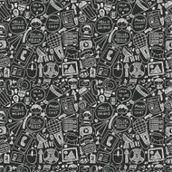 seamless doodle communication pattern N111