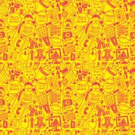 seamless doodle communication pattern N112