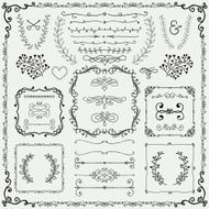 Hand drawn design elements N28
