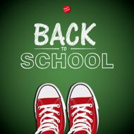 Creative concept with Back to school theme - vector illustration N2
