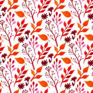 Autumn watercolor pattern