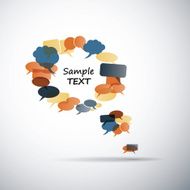 Speech Bubble Made from Small Bubbles N5