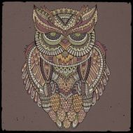 Decorative ornamental Owl N4