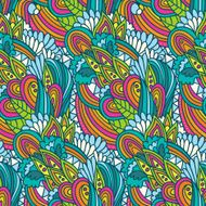Floral wavy pattern