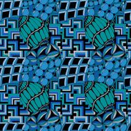 Abstract seamless background with zentagle style N2