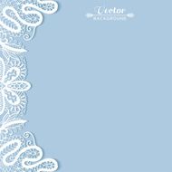Abstract background frame border lace pattern invitation greeting card design N21