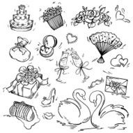 Set of wedding icon N3
