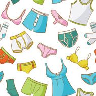 Female And Male Underwear Seamless Pattern