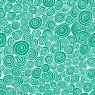 Vector seamless hand drawn swirls pattern N2