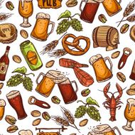 Beer Seamless Pattern N2