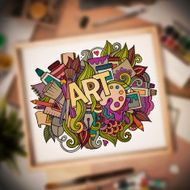 Art hand lettering and doodles elements N8