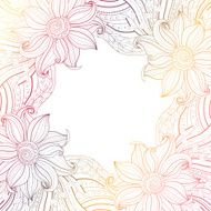 Vector Colored Floral Background N49