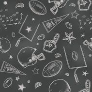Seamless American football background