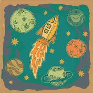 Rocket in Space N4