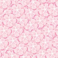 Peach blossom seamless ornament