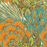 Vector seamless eastern pattern