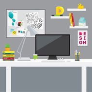 Graphic designer workspace N2