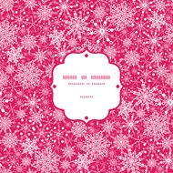 Snowflake Texture Frame Seamless Pattern Background