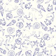 sea life seamless pattern N2