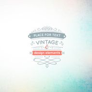 vintage elements on grunge background N2