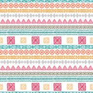 Tribal art ethnic seamless pattern N17