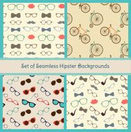 Hipster Colorful Seamless Patterns