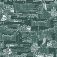 Historic Italian Architecture Collage seamless pattern N4
