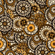 Seamless flower retro background pattern in vector