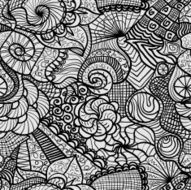 Hand drawn seamless pattern N89