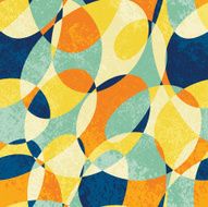 Colorful vintage vector pattern N3