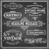Vintage Chalkboard Frames and Ornaments