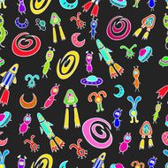 Seamless pattern UFO-4 N2