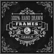 Hand Drawn Chalk Vintage Label N15