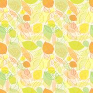Autumn leaves seamless pattern N8