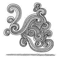 Abstract Swirl Drawing