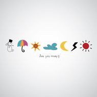 weather vector hand drawn