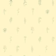Sparse pattern with flowers