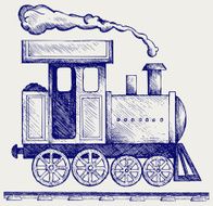 Wild West steam locomotive