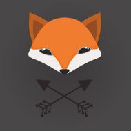 Fox vector background