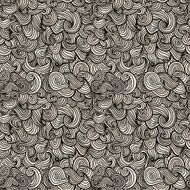 Seamless linear black and white wavy texture