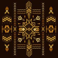 Tribal Vintage Aztec Background - hand drawn N2