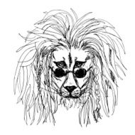 Hipster Lion Tattoo