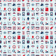 seamless retro web pattern