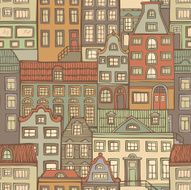 seamless city pattern N3