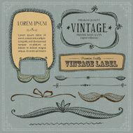 vintage frames and design elements N17