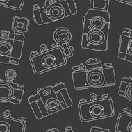 Vintage film cameras pattern N2