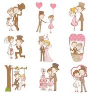 Wedding Couple Doodles