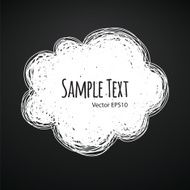 Chalk Doodle Cloud Background