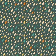 Drops seamless pattern on dark background