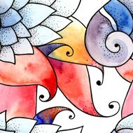 Flower petals and shell